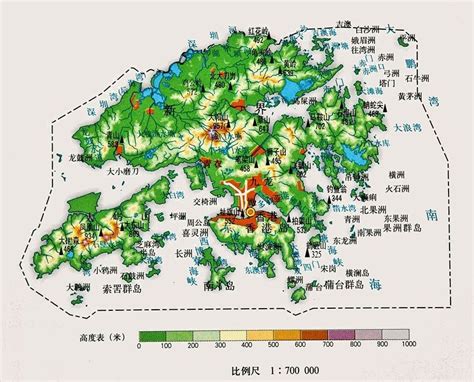 香港地勢特徵|香港地理